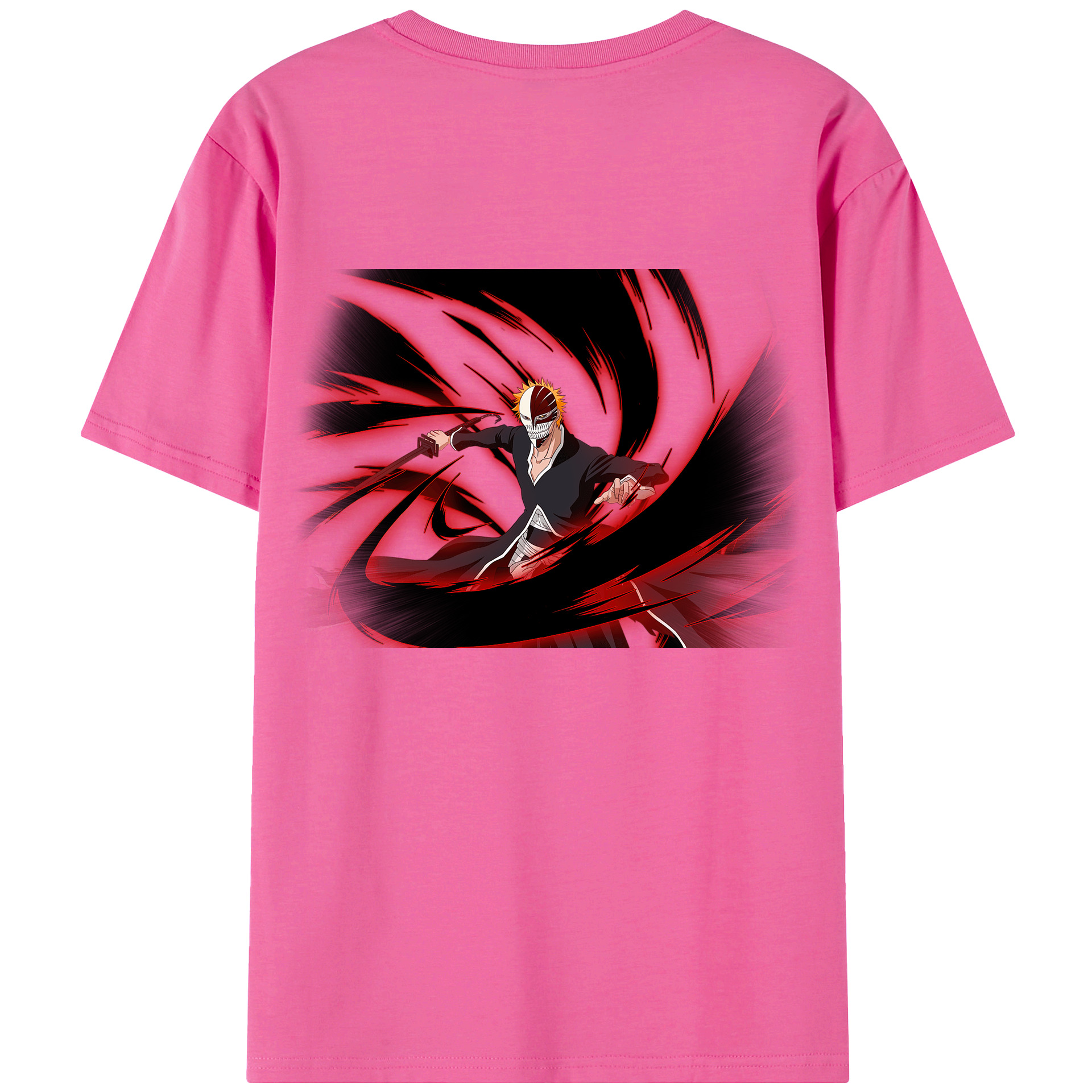 （画像用） ブリーチ 黒崎一護（くろさき いちご）BLEACH Kurosaki Ichigo レディース半袖Tシャツ(バックプリント)